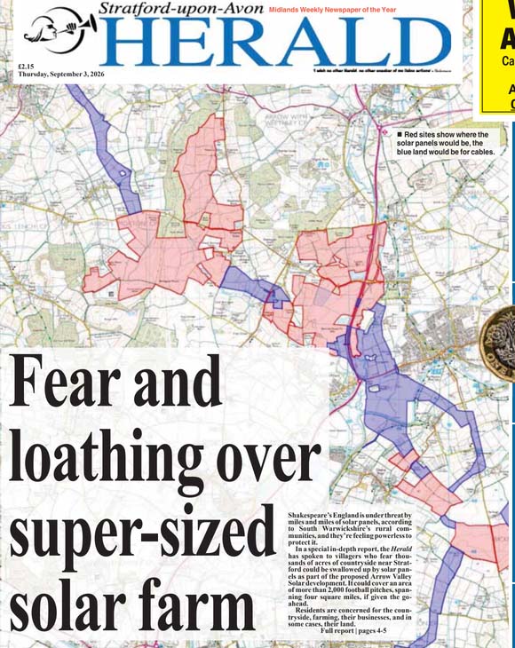 fear_and_loathing Front page of theh Stratford Herald
